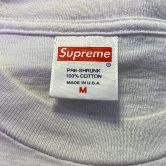 Supreme Tee shirt Size Medium, White , Pink and Blue - Picture 2 of 3